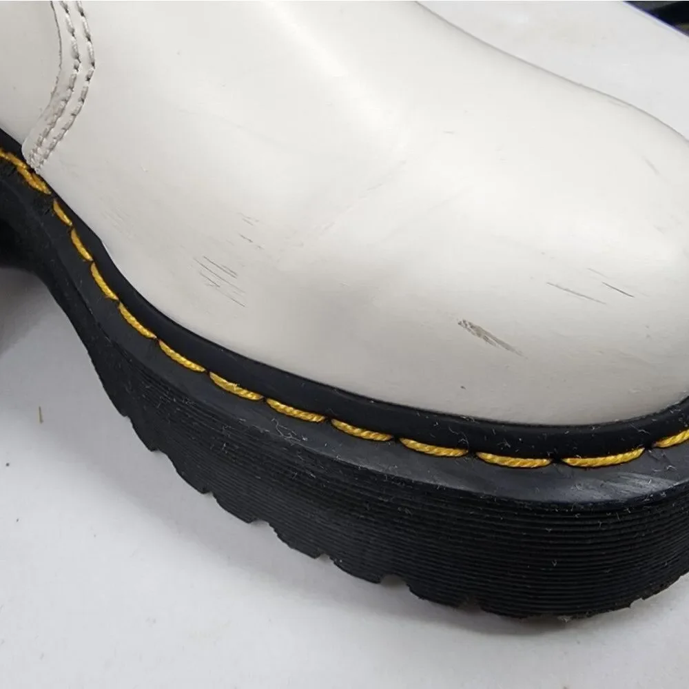 Dr. Martens 2976 Quad white Chelsea boots size 7